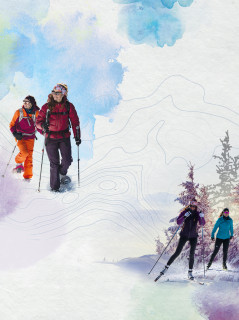 Plan des sentiers raquettes - Les Contamines - Hiver 2024-2025