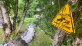 accès ruisseau jardin